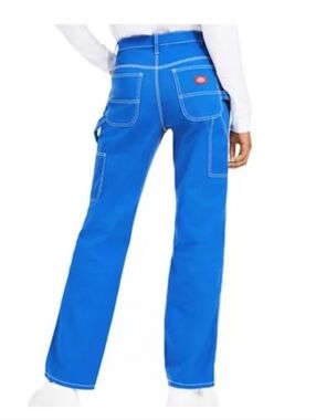 Dickies Women's Relaxed Fit Carpenter Pants Blue womens size 26R